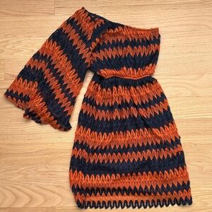 Judith March One Sleeve Crochet Dress | S